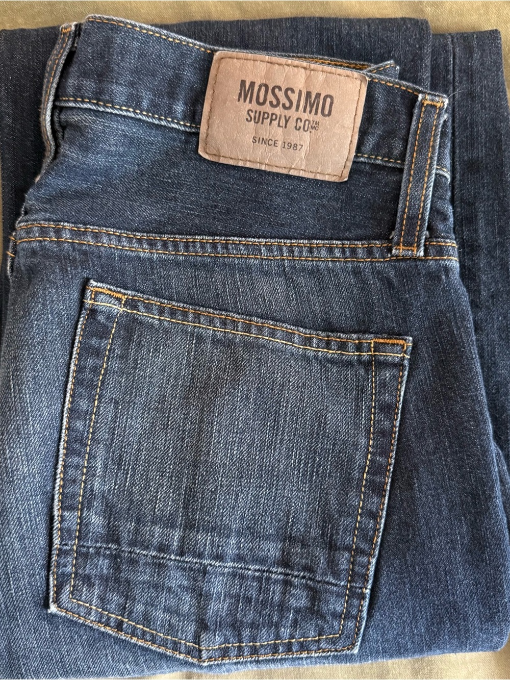 Mossimo Supply Co. Men’s Navy Blue Slim Straight Jeans